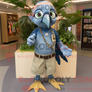 Olive Blue Jay maskot...