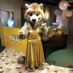 Gold Say Wolf mascot...