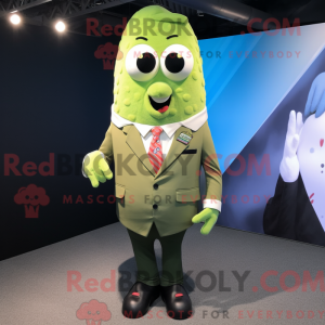 Olive Ice Cream Cone mascot...