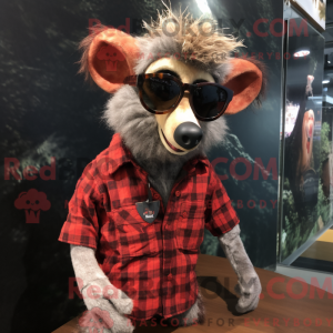 Rust Aye-Aye maskot kostume...