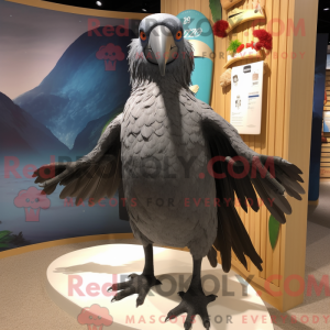 Gray Crow mascot costume...