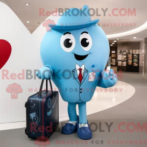 Sky Blue Heart mascotte...