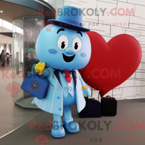 Sky Blue Heart mascot...