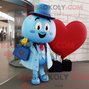 Sky Blue Heart maskot...
