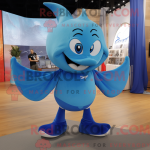 Blue Stingray mascot...