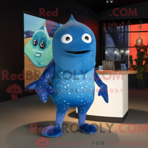 Blue Stingray mascot...