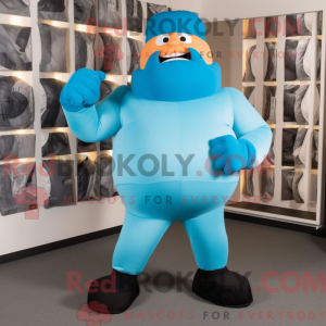 Cyan Strongman máscara de...