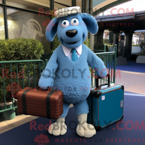 Sky Blue Merino Sheep...