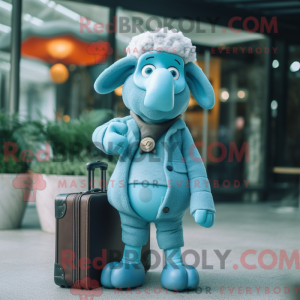 Sky Blue Merino Sheep...