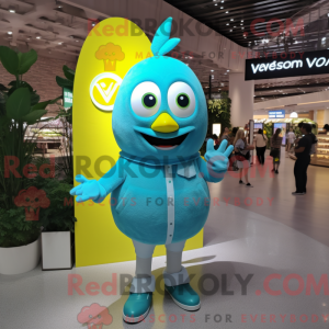 Cyan Lemon Maskottchen...
