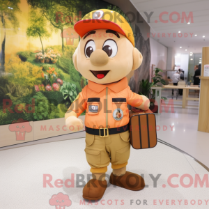 Apricot mascot costume...