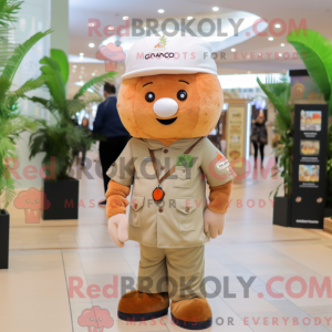 Apricot mascot costume...