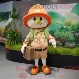 Apricot mascot costume...
