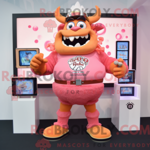 Peach Demon-mascottekostuum...