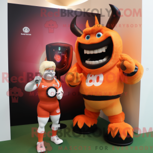 Peach Demon mascot costume...