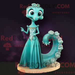 Teal Hydra Maskottchen...