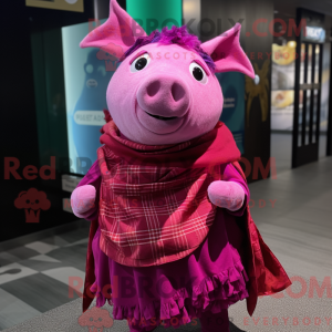 Postava maskota Magenta Sow...