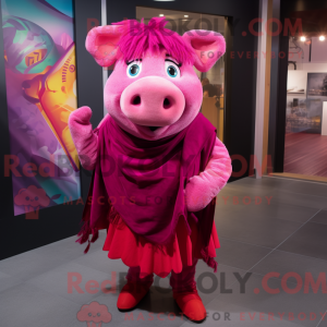 Postava maskota Magenta Sow...