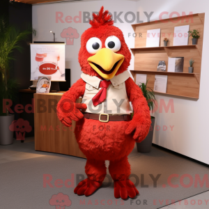 Red Fried Chicken maskot...