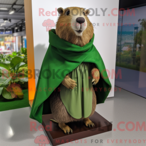 Oliven Capybara maskot...