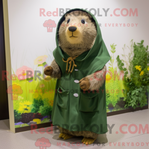 Olive Capybara mascot...