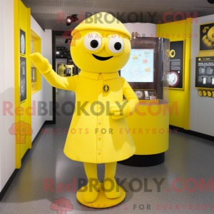 Personaggio mascotte giallo...