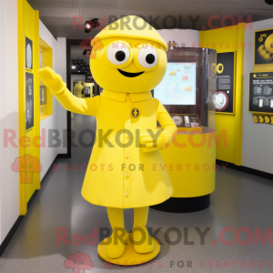 Yellow Pho mascot costume...