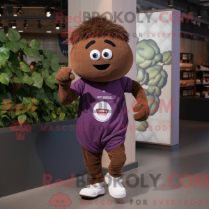 Brown Grape mascot costume...