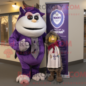 Purple Heart mascot costume...