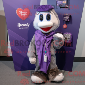 Purple Heart mascot costume...