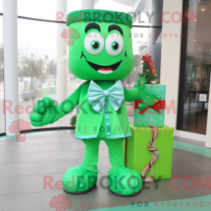 Green Candy Box mascot...