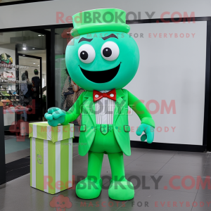 Green Candy Box mascot...