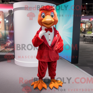 Red Gosling mascot costume...