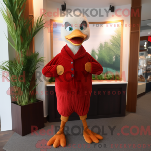 Red Gosling mascot costume...