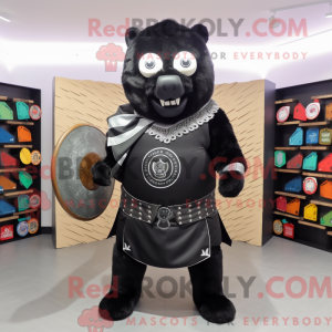 Sort Celtic Shield maskot...