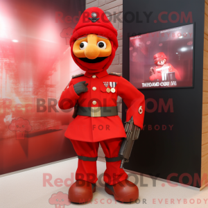 Red Para Commando mascot...