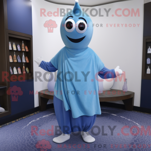 Blue Doctor maskot kostume...
