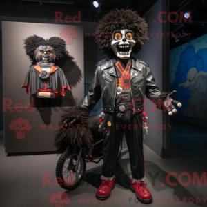 Black Clown mascot costume...