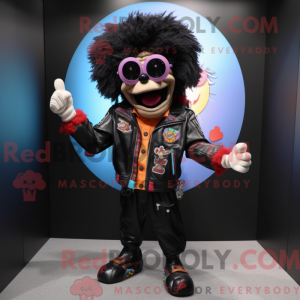 Black Clown mascot costume...