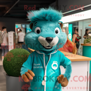 Turquoise Mongoose mascot...