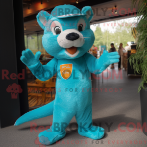 Turquoise Mongoose mascot...