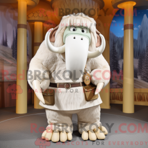 White Mammoth mascot...