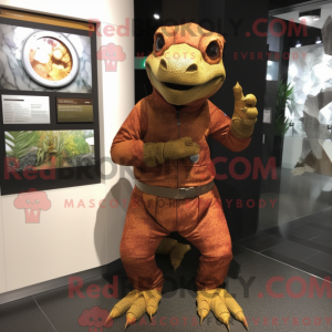 Rust Komodo Dragon mascot...