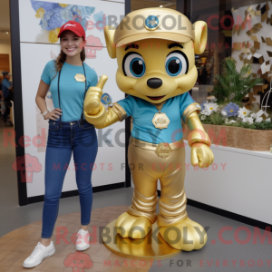 Máscara de pulseira de ouro...