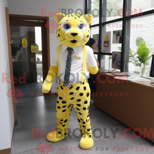 Citrongul Leopard maskot...