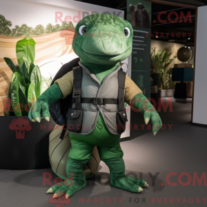 Green Pangolin mascot...