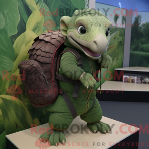 Green Pangolin mascot...