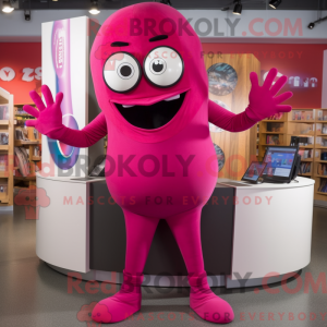 Magenta Cyclops maskot...