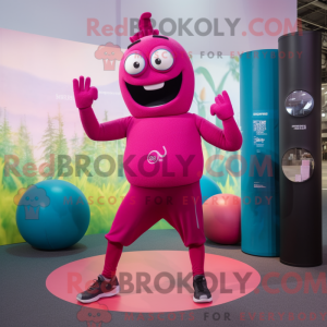 Magenta Cyclops Maskottchen...