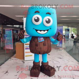 Cyan Chocolate Bars mascot...